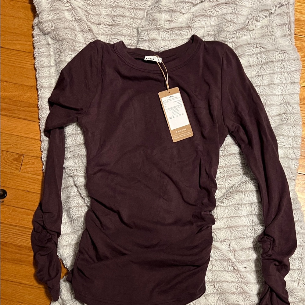 OGL Women's Long Sleeve Top - plum